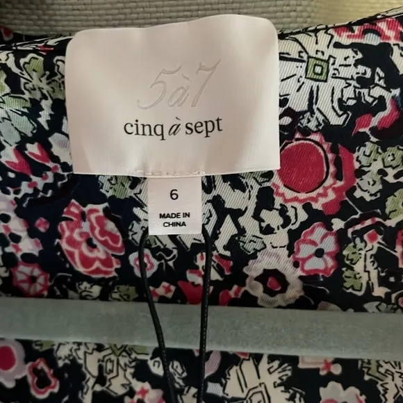 🆕 Cinq á Sept Quin Midi Dress in Powder Blue Multi