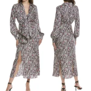 🆕 Cinq á Sept Quin Midi Dress in Powder Blue Multi