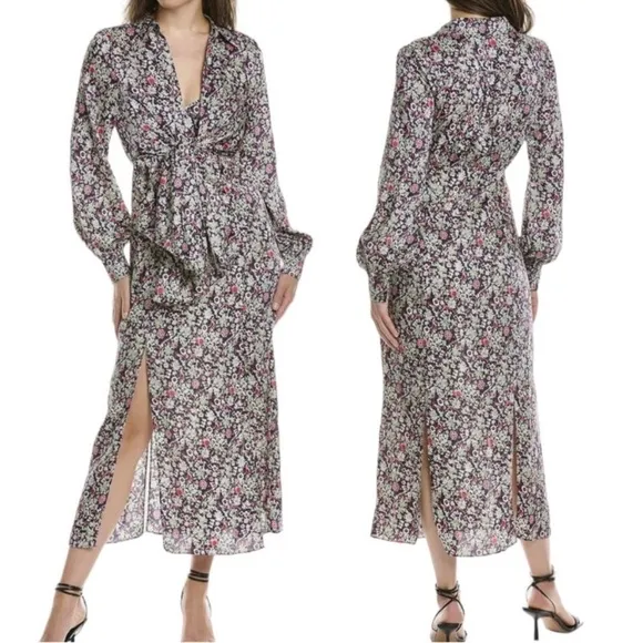 🆕 Cinq á Sept Quin Midi Dress in Powder Blue Multi