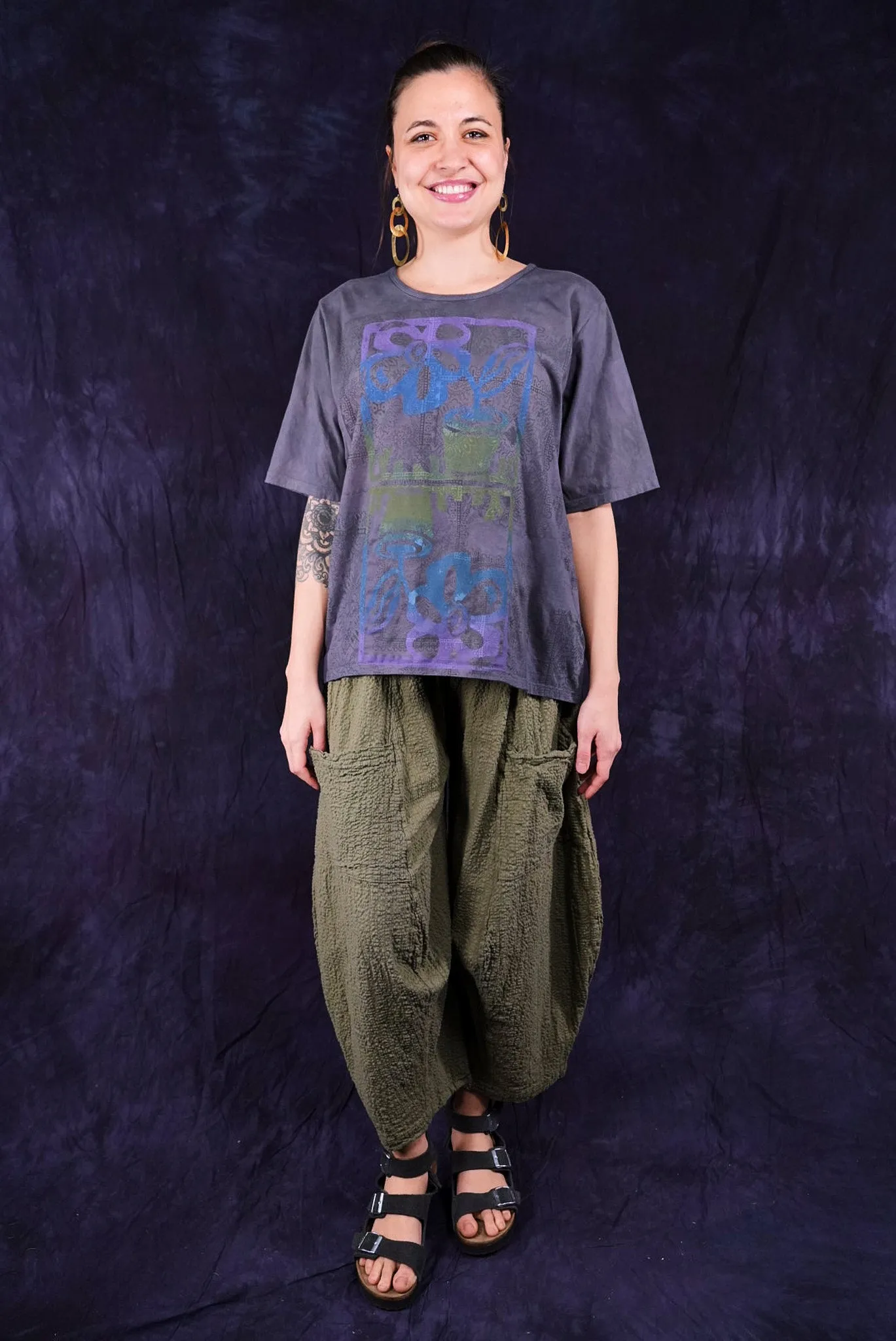 1171HD Fiona Tee Blue Denim Smoke