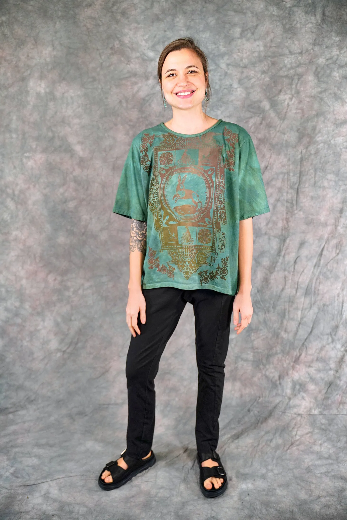 1171HD Fiona Tee Vintage Bottle Green