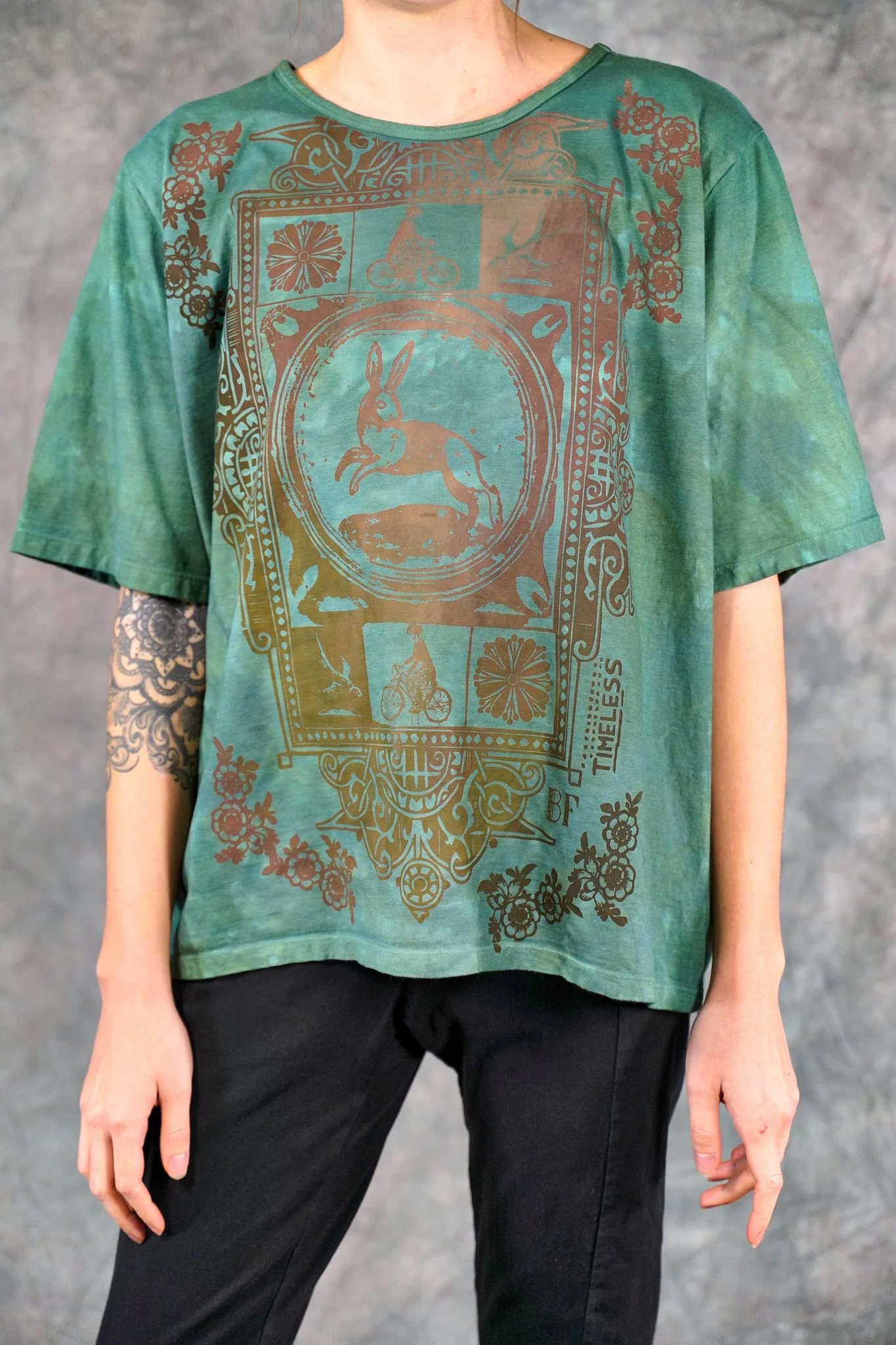1171HD Fiona Tee Vintage Bottle Green