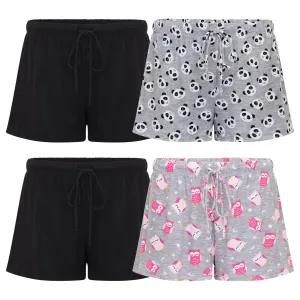 4 Pack Yummy Butter Soft Lounge Shorts