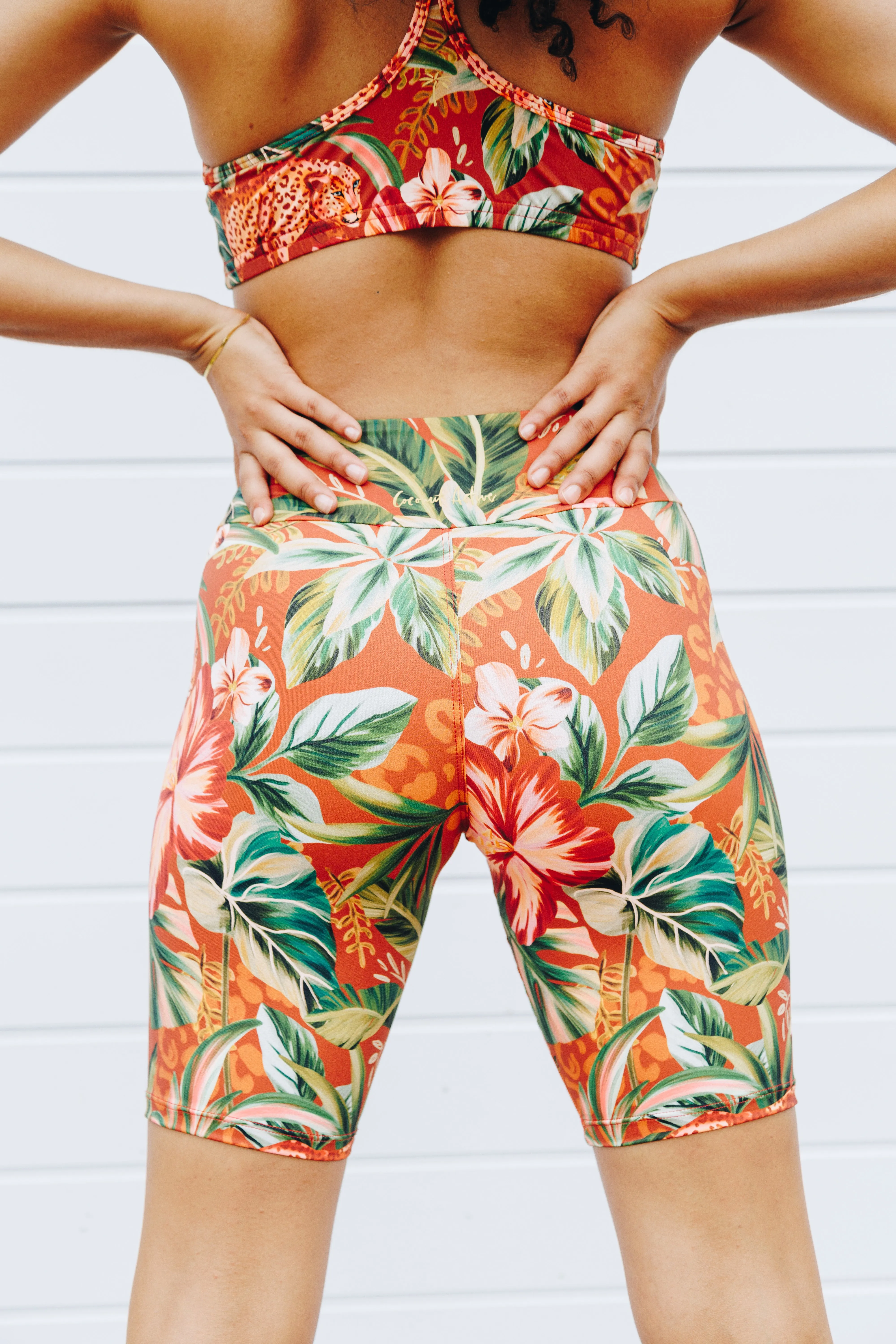 7" Savanna Sunset Biker Shorts