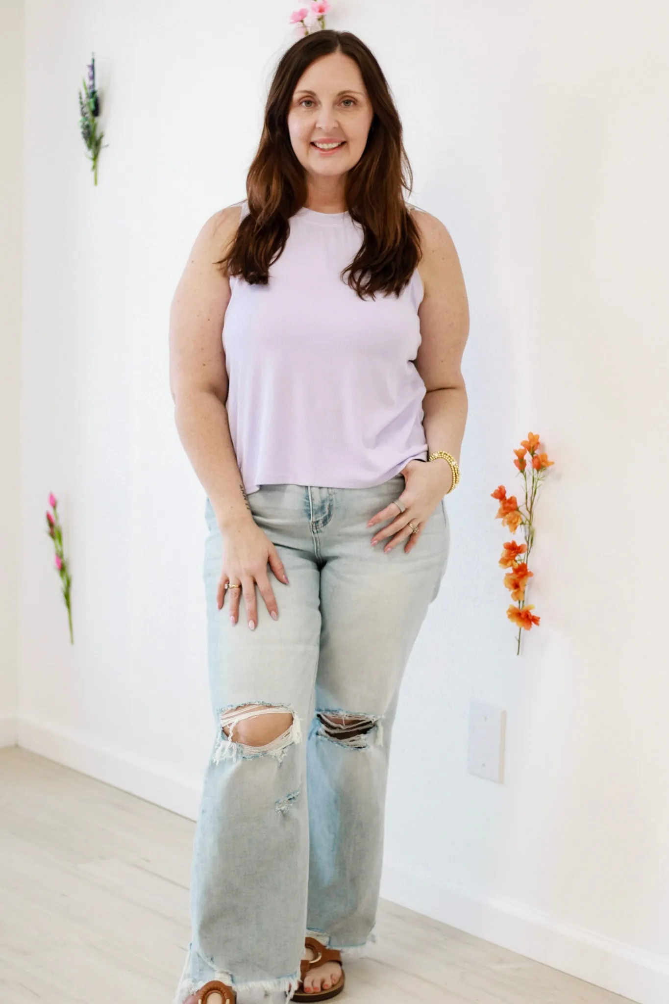 A Springtime Favorite Tank in Lilac