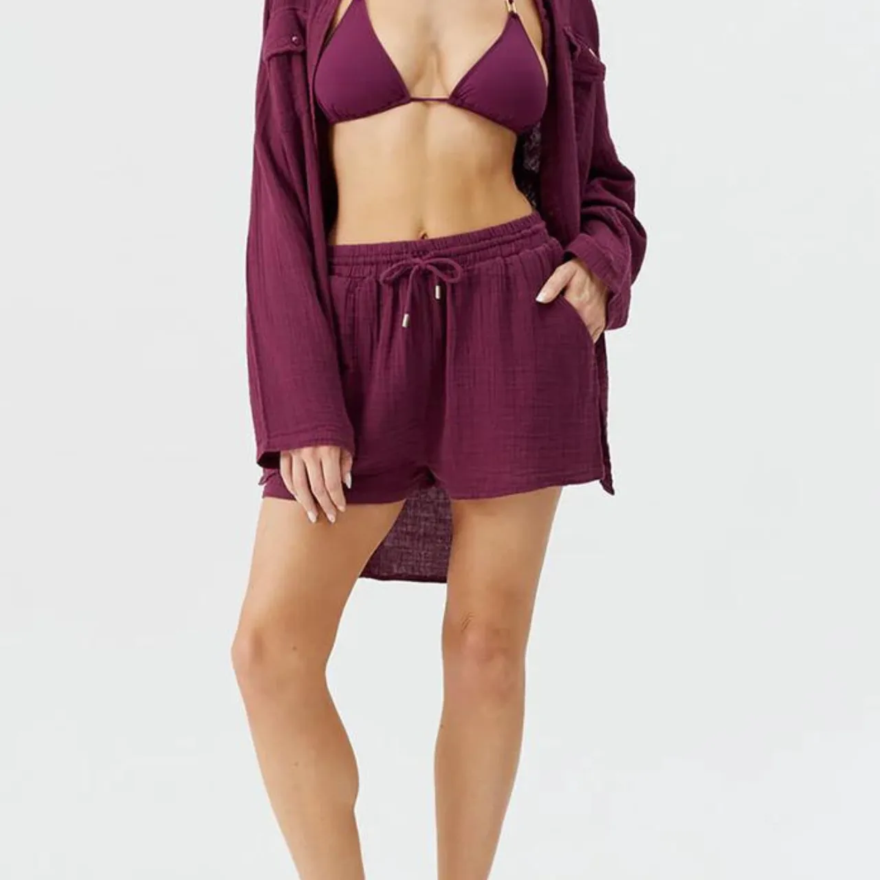 Abbie Bordeaux Shorts