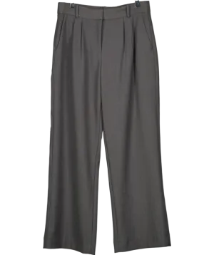 Abercrombie & Fitch Grey Sloane Tailored Wide Leg Trousers W27