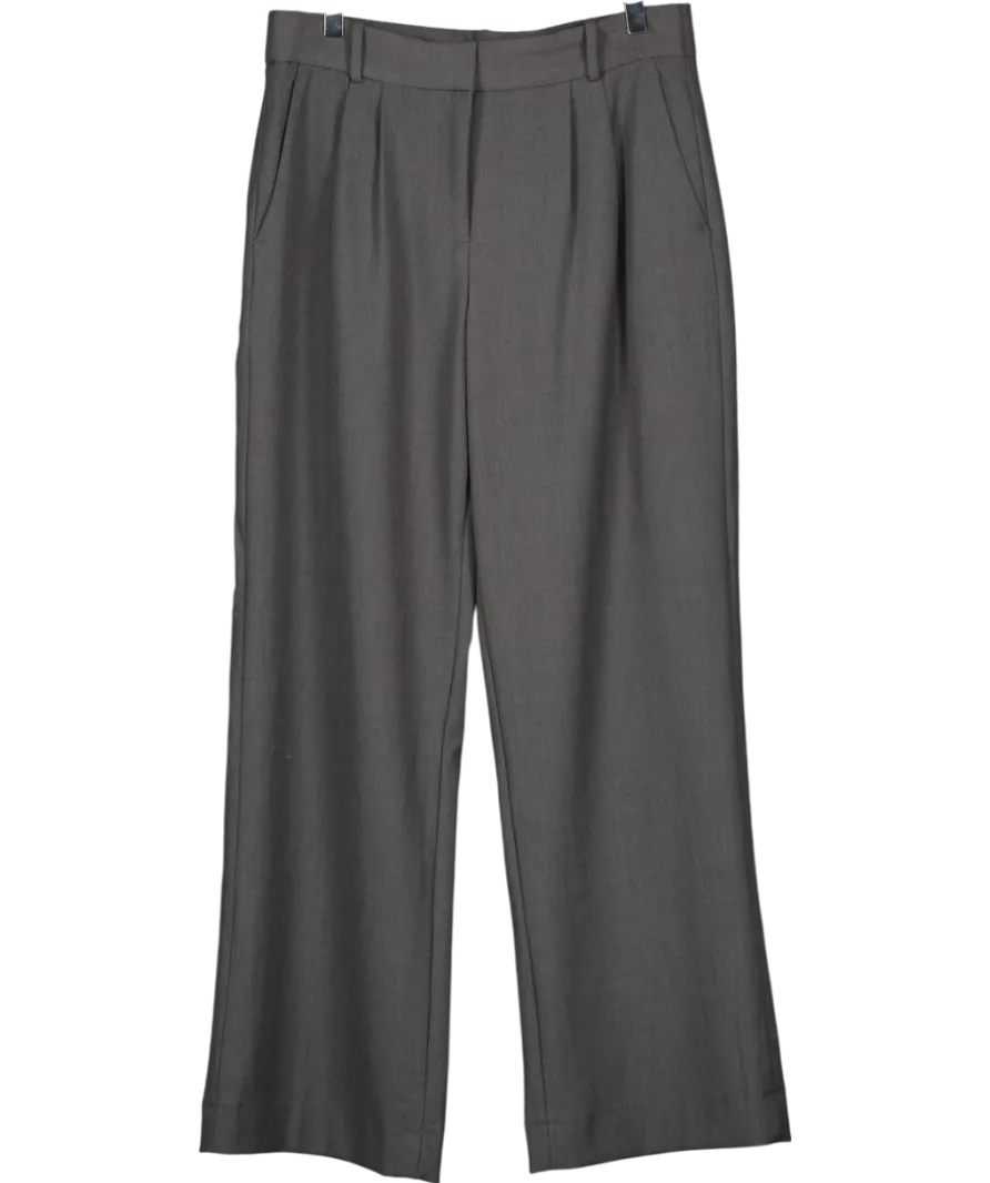 Abercrombie & Fitch Grey Sloane Tailored Wide Leg Trousers W27