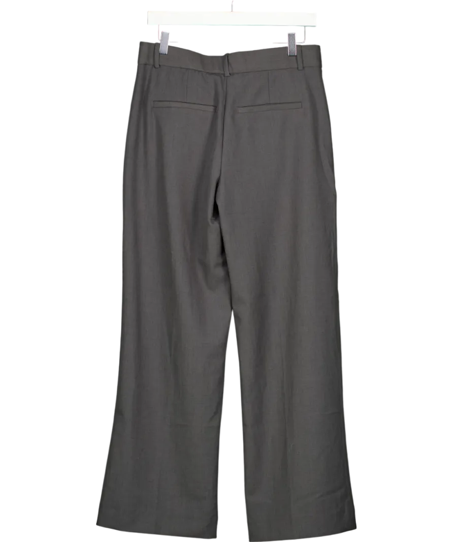 Abercrombie & Fitch Grey Sloane Tailored Wide Leg Trousers W27
