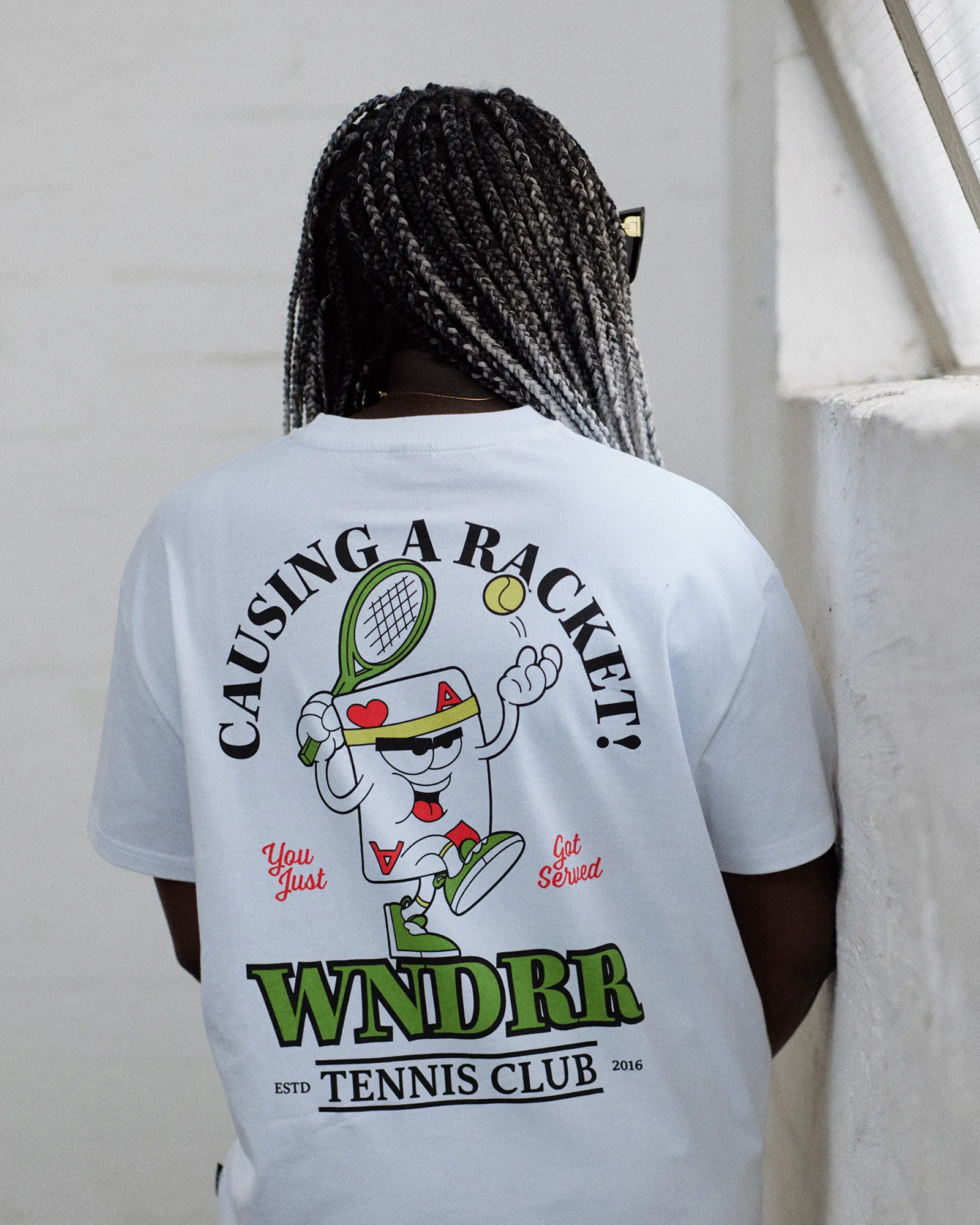 ACE BOX FIT TEE - WHITE