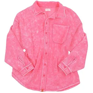 Acid Wash Shacket