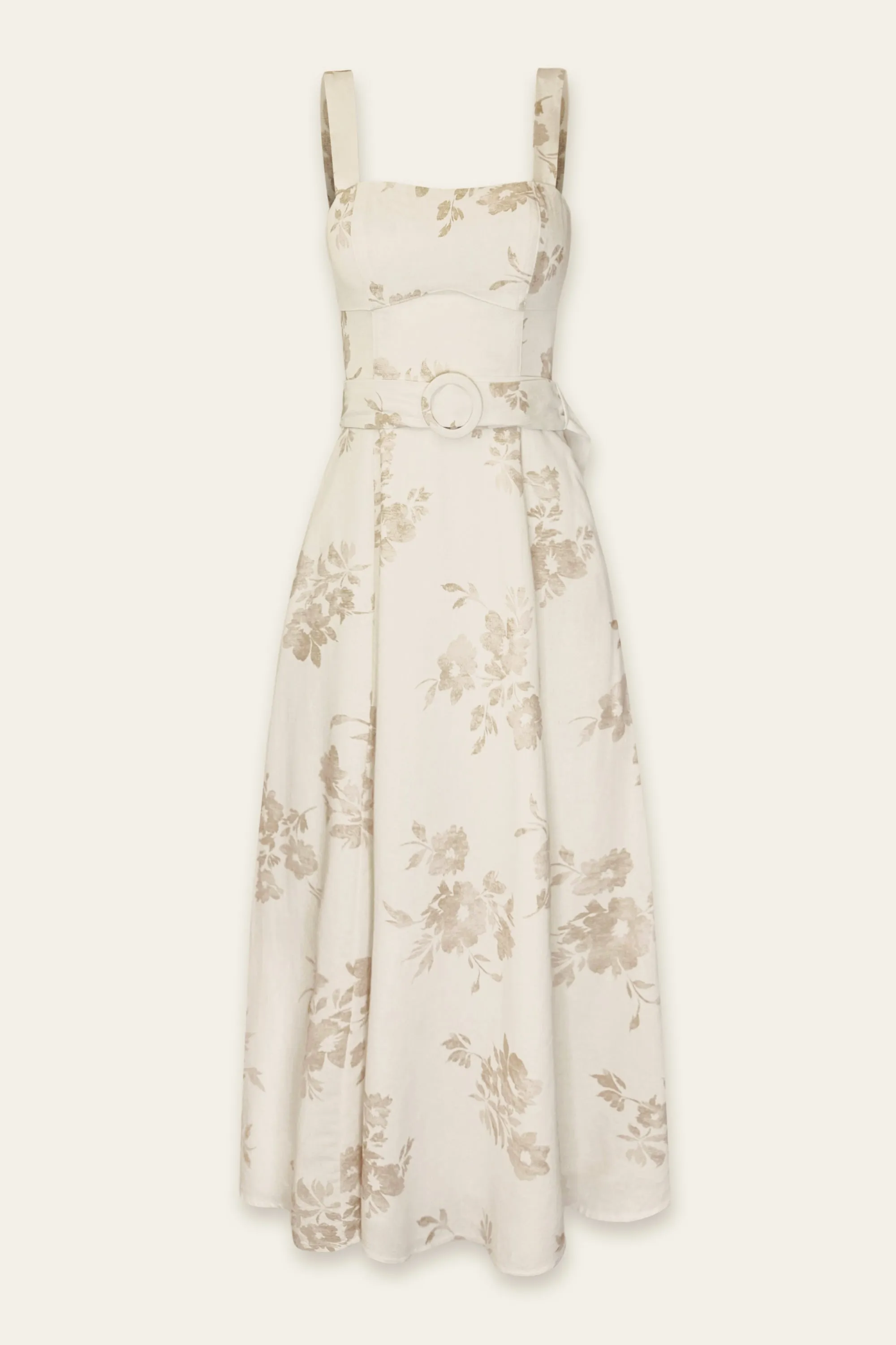 Adeline Buckle Midi Dress
