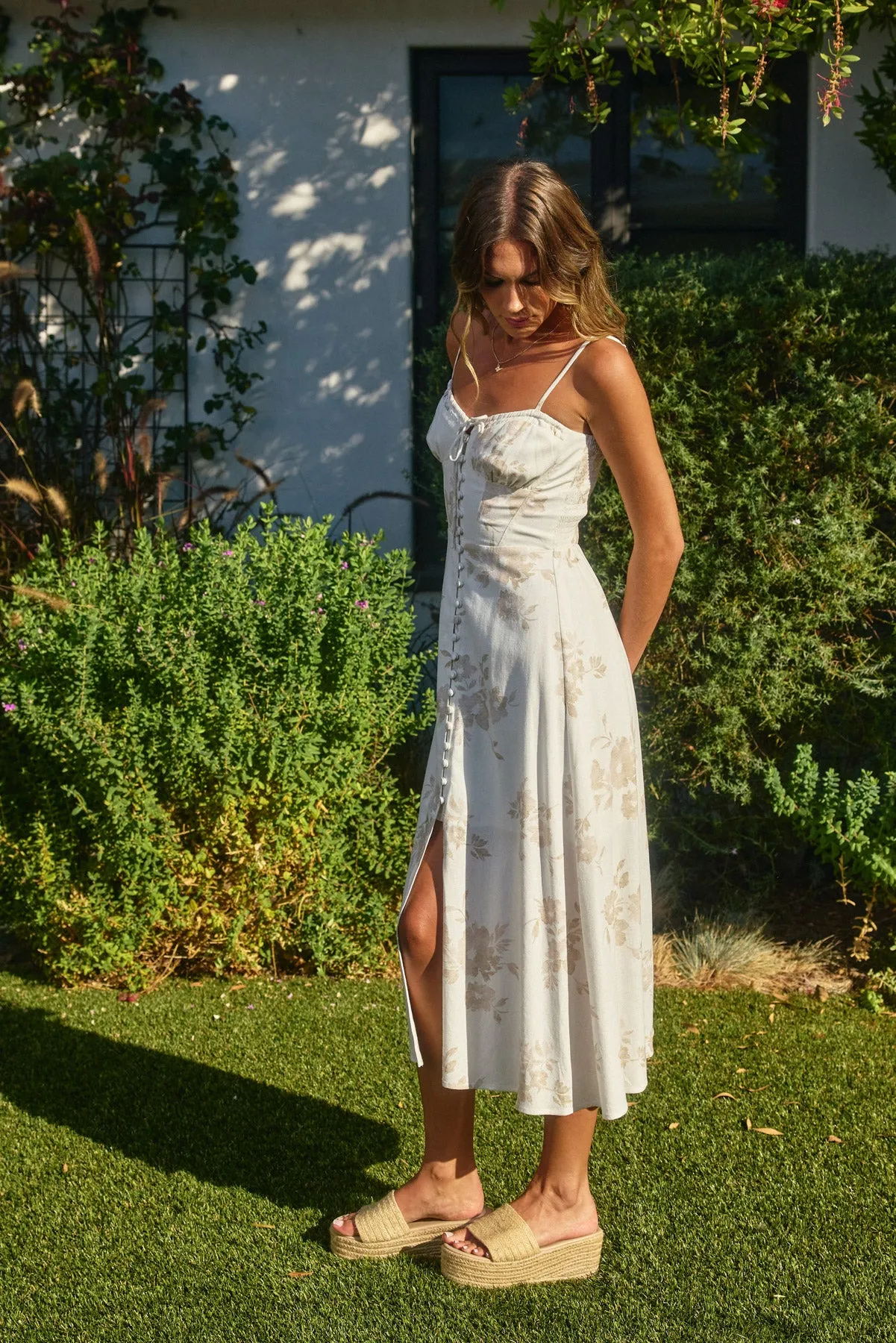 Adeline Sweetheart Corset Midi Dress