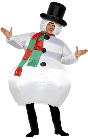 Adult Inflatable Snowman Costume