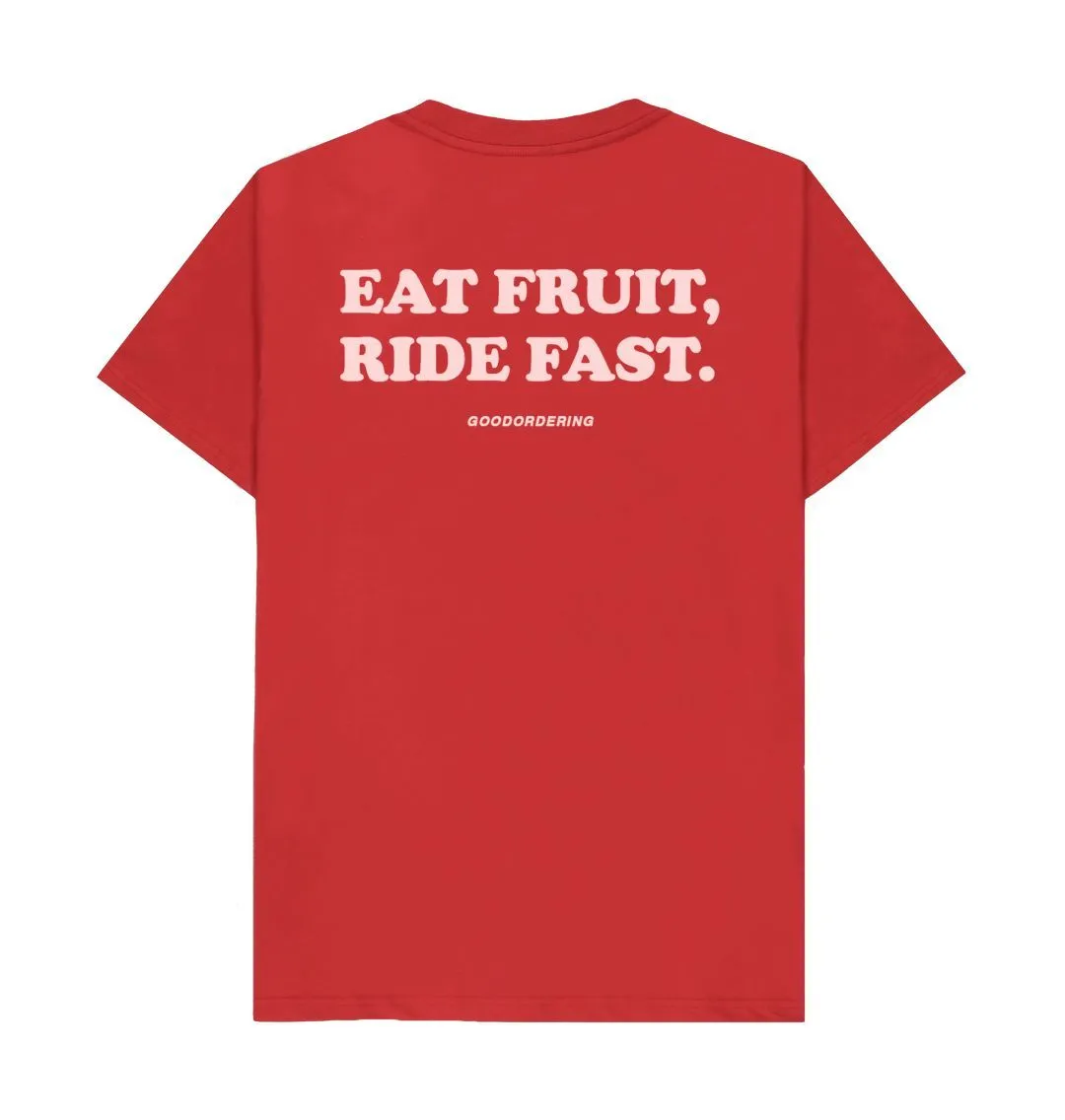 Adults Unisex Eat Fruit, Ride Fast T-shirt