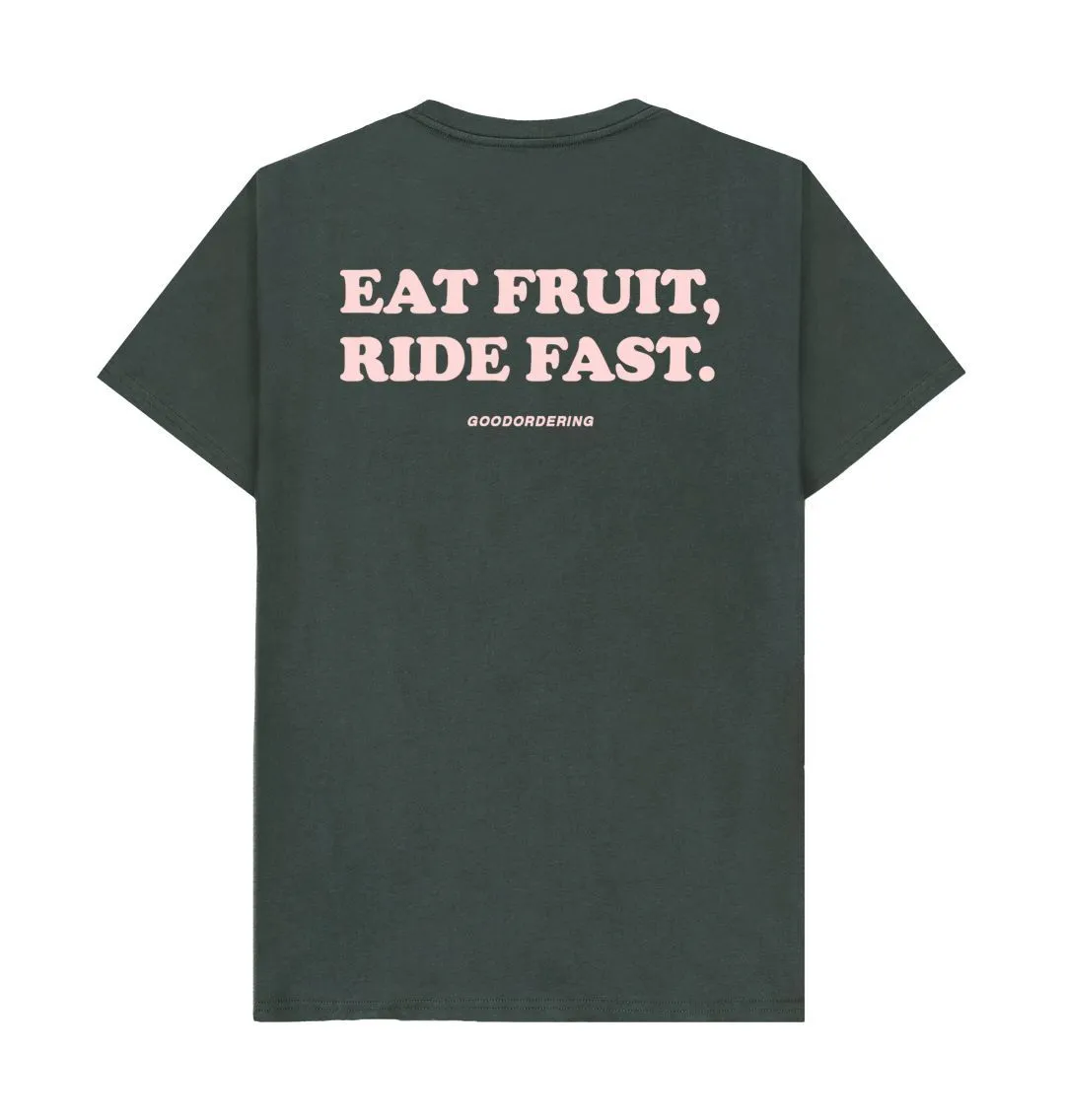 Adults Unisex Eat Fruit, Ride Fast T-shirt