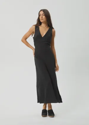 Afends Focus- Seersucker Maxi Dress