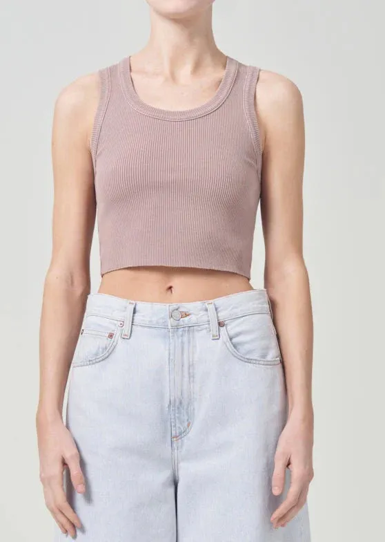 AGOLDE Cropped Poppy Tank
