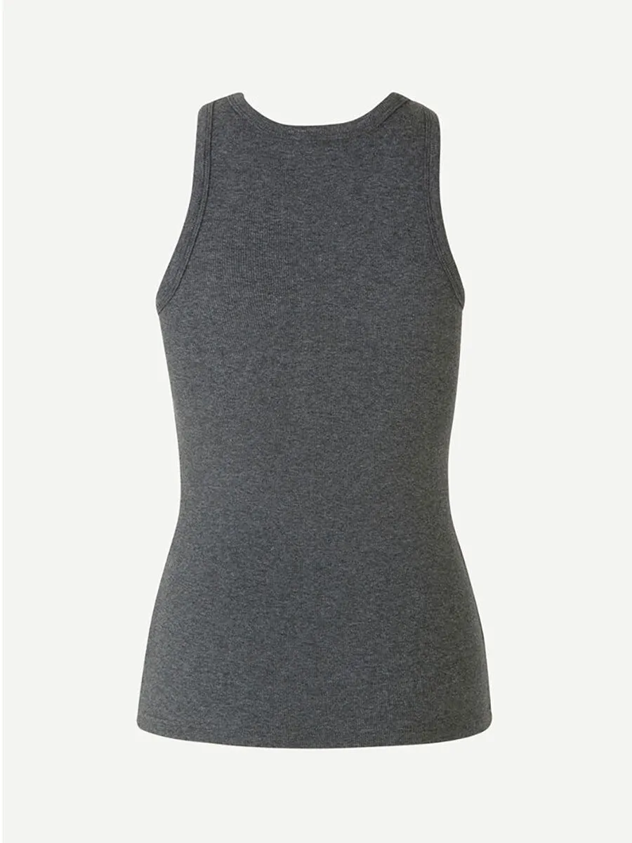 Alexo Tank - Dark Grey Melange