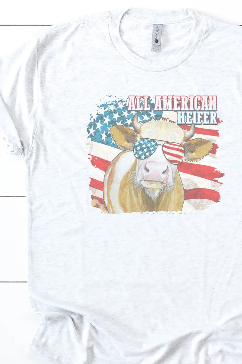 All American Heifer Tri-Blend Crew Tee