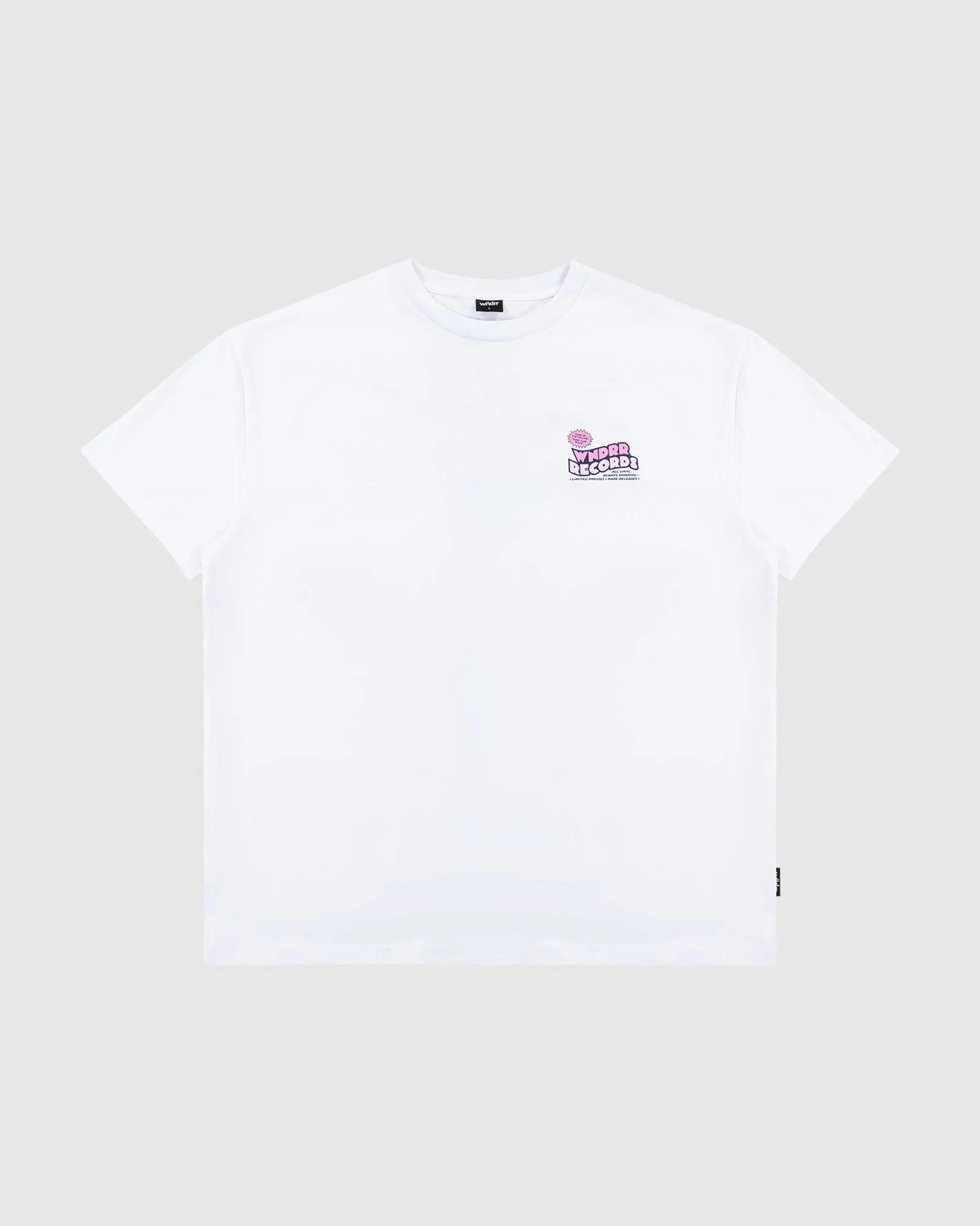 ALL VINYL BOX FIT TEE - WHITE