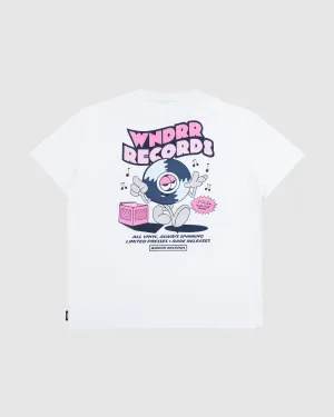 ALL VINYL BOX FIT TEE - WHITE