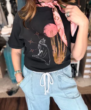 Allie Falcon- Sonoran Moon Dance Boyfriend Tee