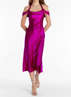 Amanda Uprichard Serenade Silk Dress - New Orchid