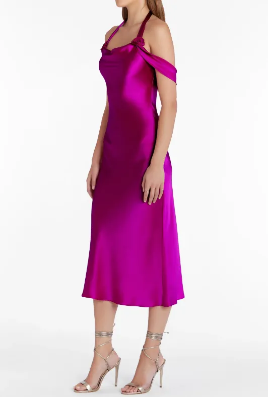 Amanda Uprichard Serenade Silk Dress - New Orchid