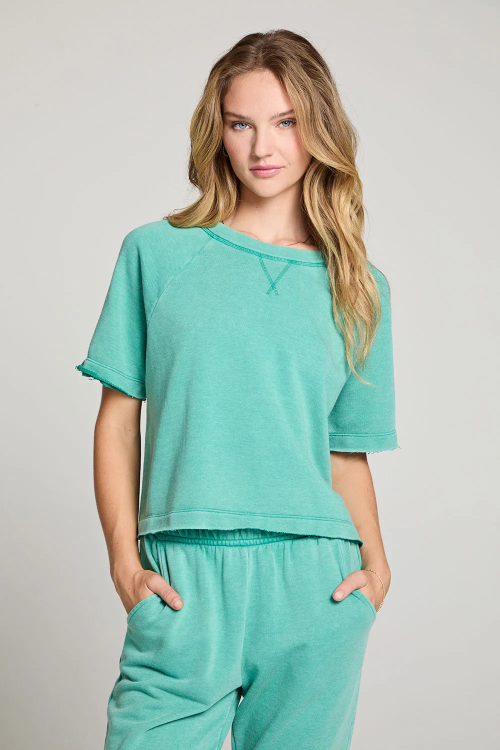 Amelia Clover Green Pullover