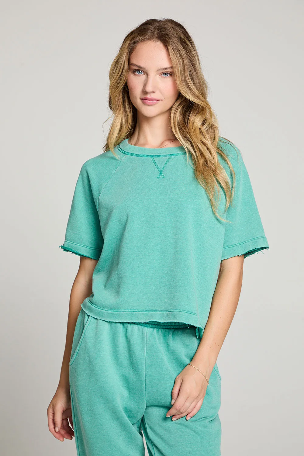 Amelia Clover Green Pullover