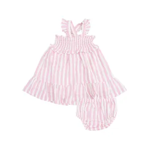 Angel Dear || Candy Stripe Smocked Ruffle Sundress