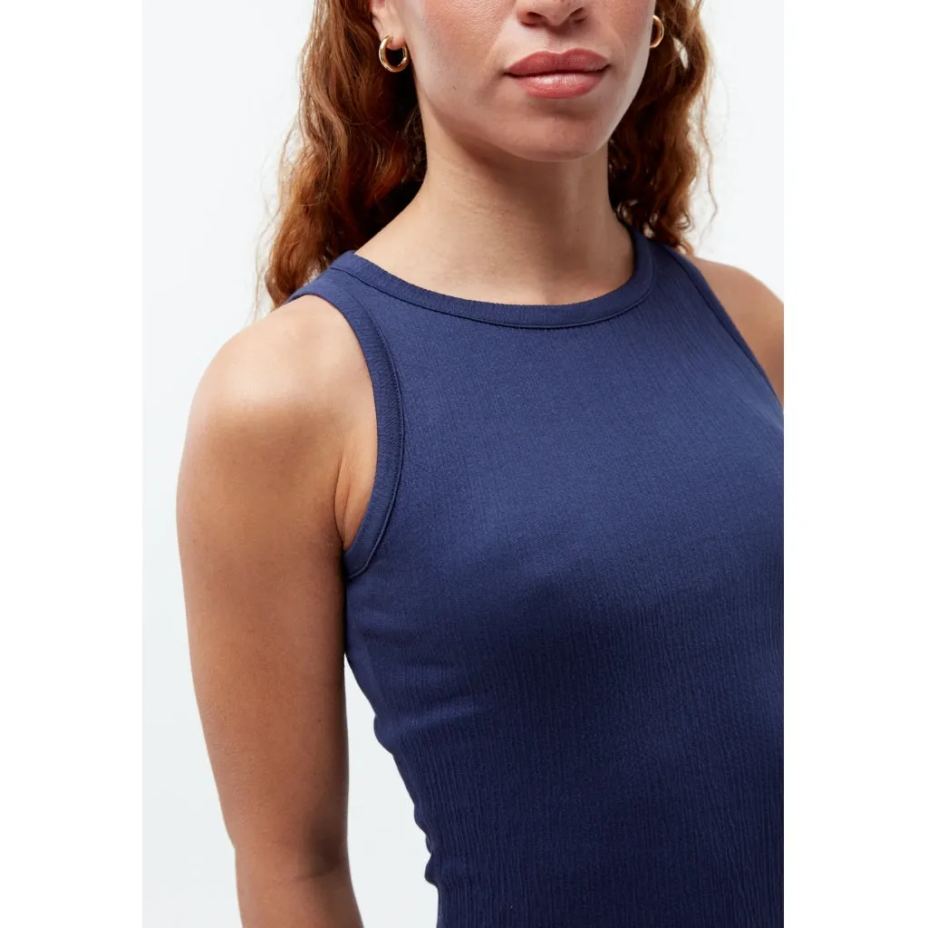 Angela navy dress
