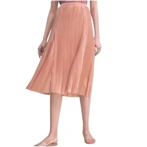 Anthropologie Maeve Shimmer Pleated Midi Skirt Fairy Whimsical Party Metallic