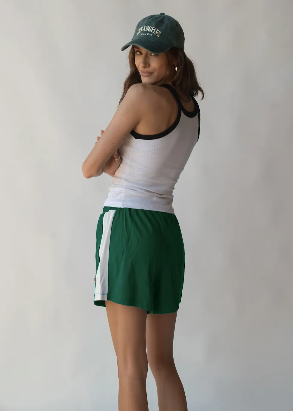 ARAMINTA JAMES Monogram Contrast Tank - Snow
