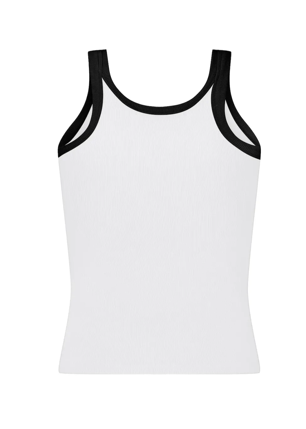 ARAMINTA JAMES Monogram Contrast Tank - Snow
