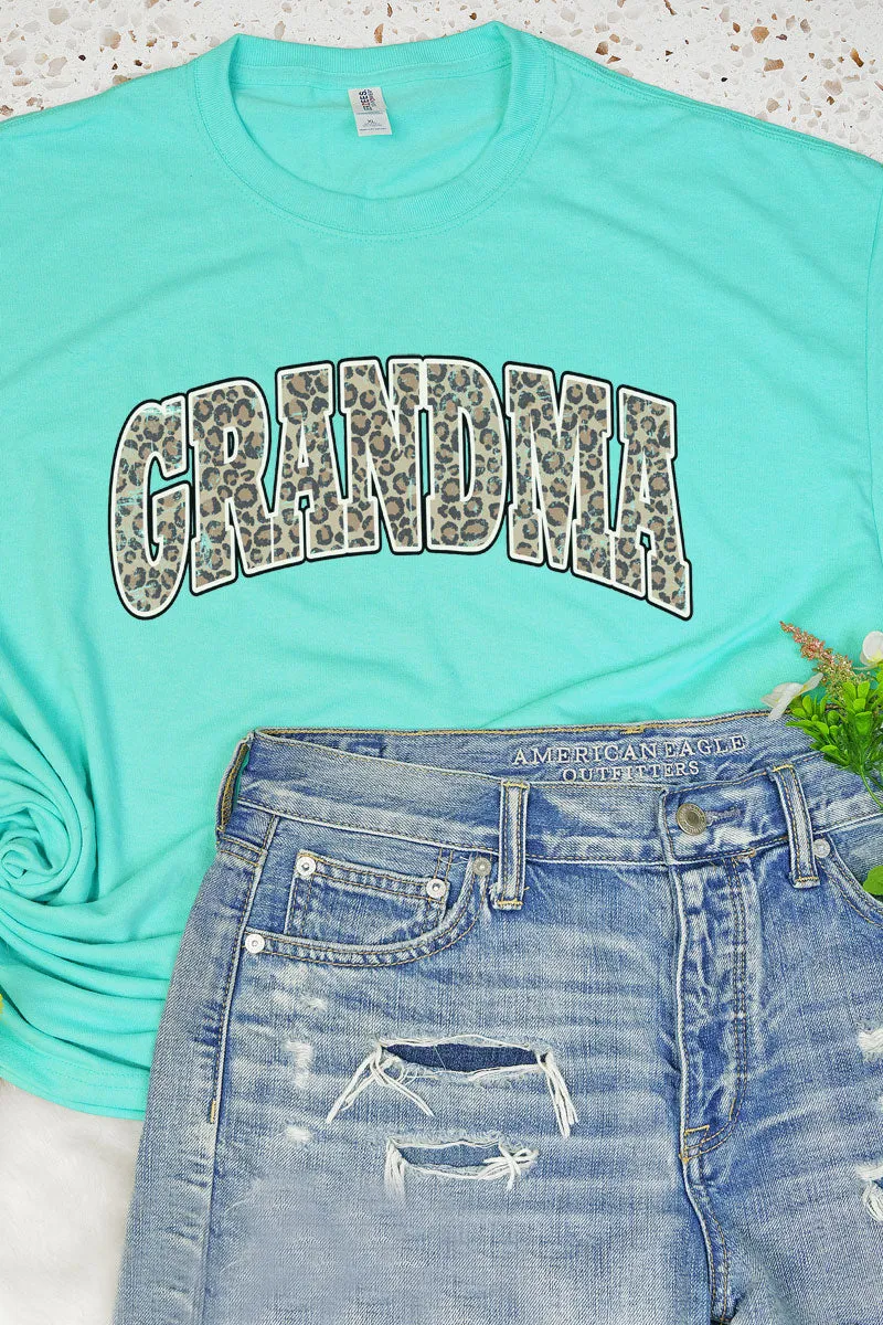 Arched Grandma Leopard Dri-Power 50/50 Tee