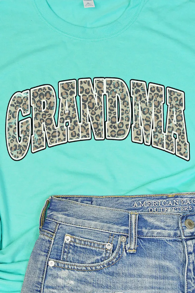 Arched Grandma Leopard Dri-Power 50/50 Tee