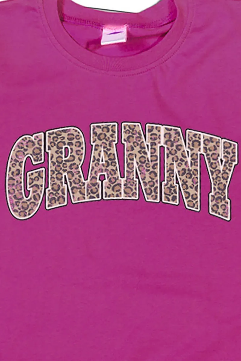Arched Granny Leopard Dri-Power 50/50 Tee