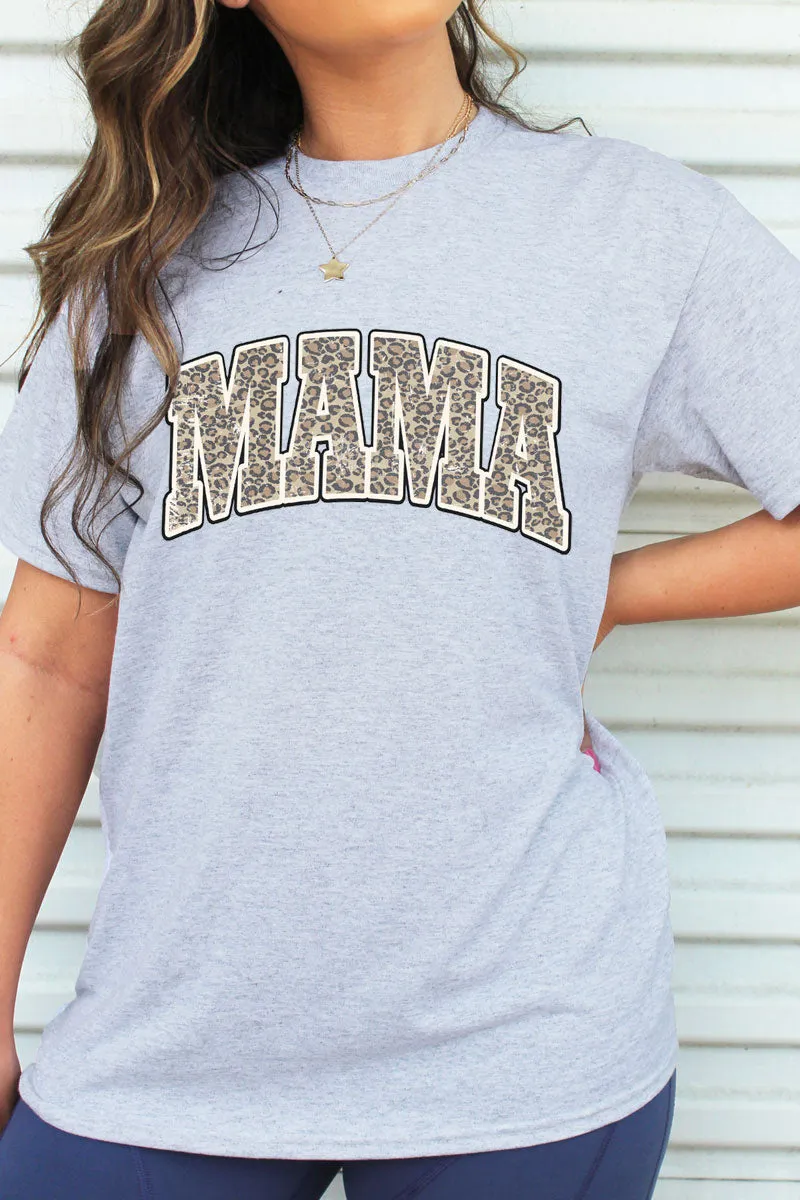 Arched Mama Leopard Dri-Power 50/50 Tee