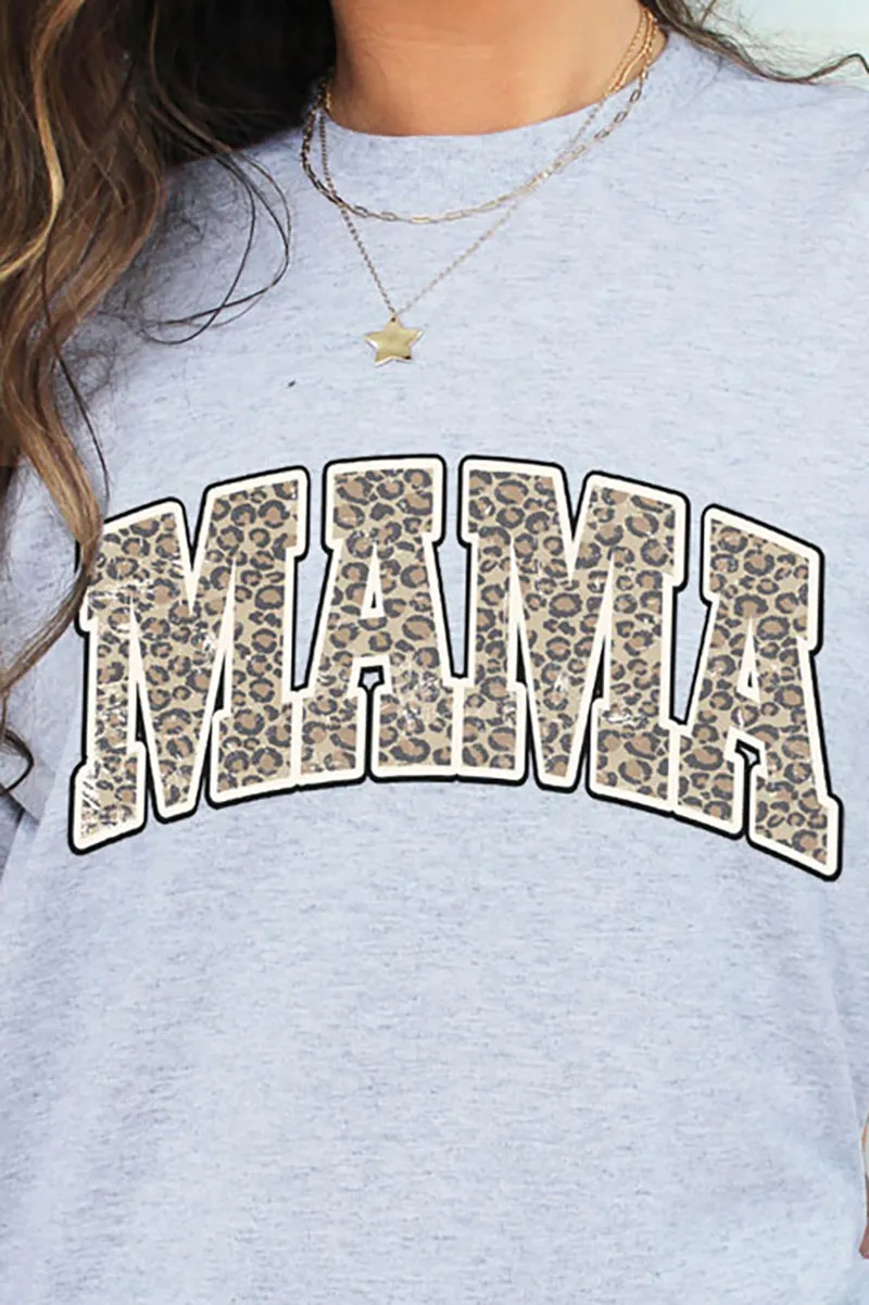 Arched Mama Leopard Dri-Power 50/50 Tee