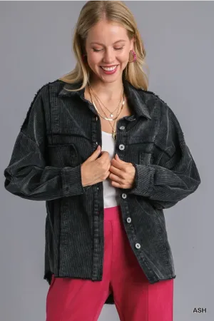 Ash Stone Wash Shacket