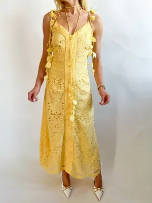 Azalia Button Front Lace Dress