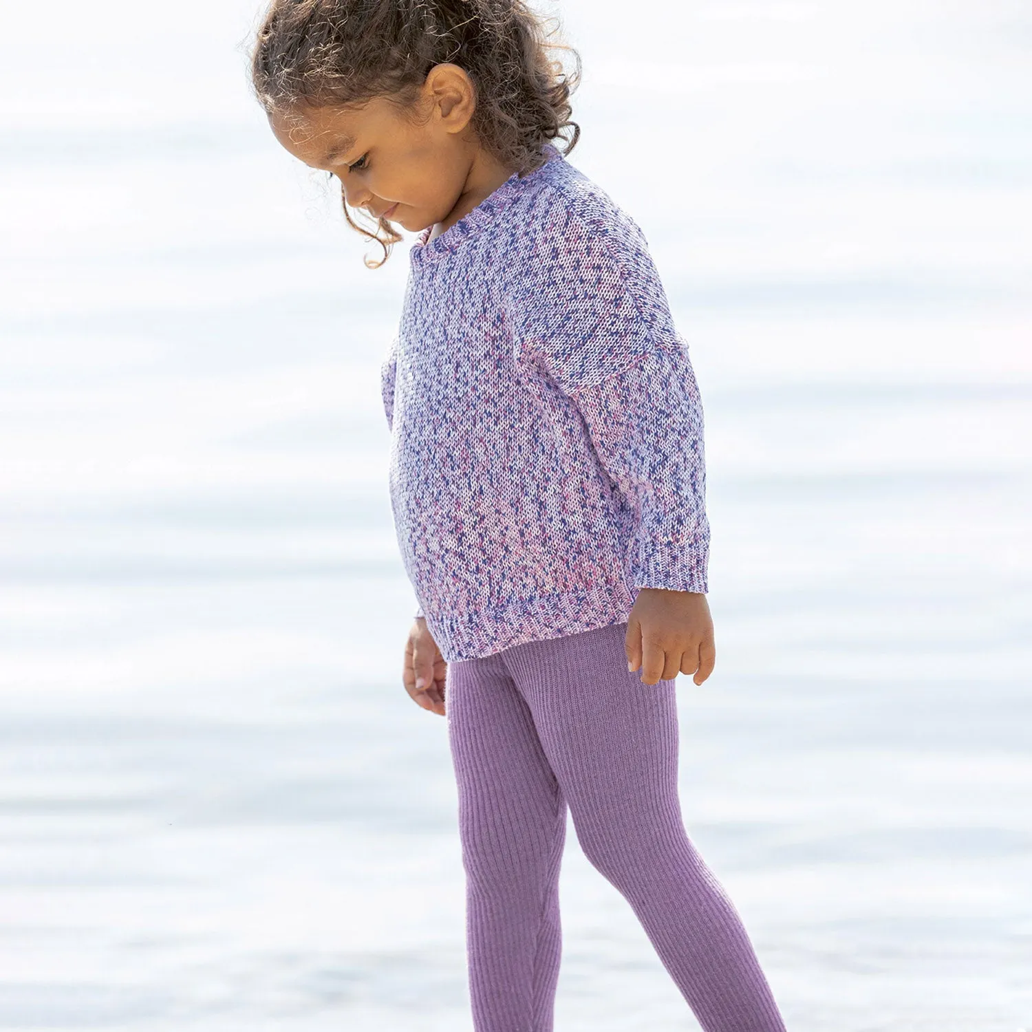 Baby & Kids Light weight Merino Wool Leggings/Trousers - Lilac
