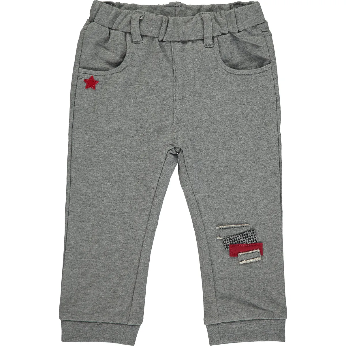 Baby Boy Grey Cotton Trousers