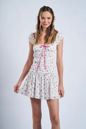 Belinda Floral Smocked Mini Dress
