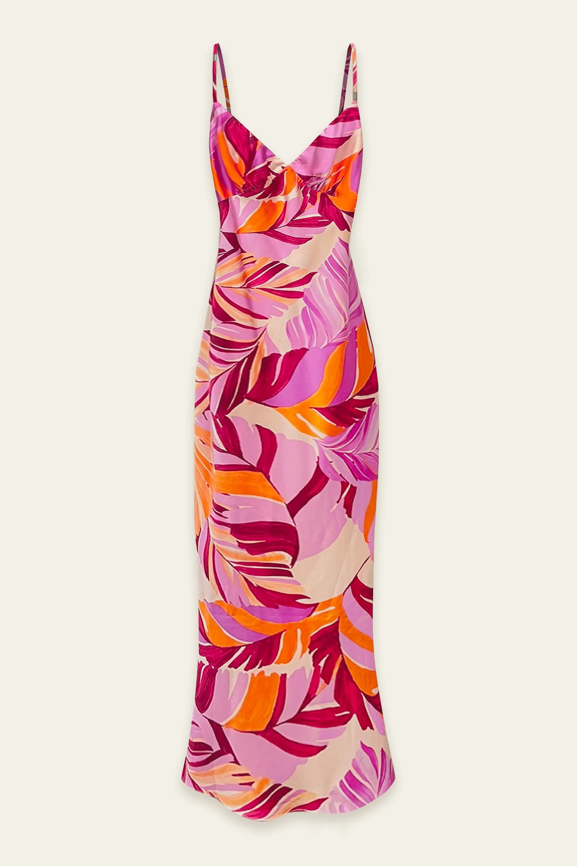 Bella Chevron Seam Open Back Maxi Dress