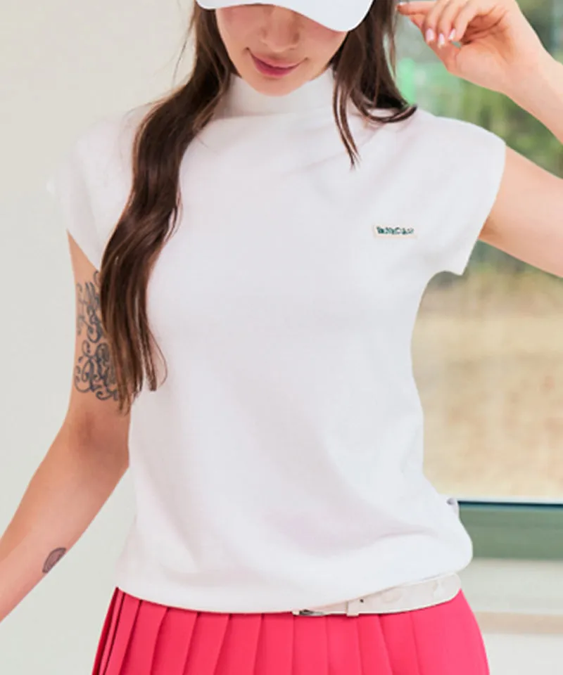 BENECIA 12 Sleeveless Mock Neck - White