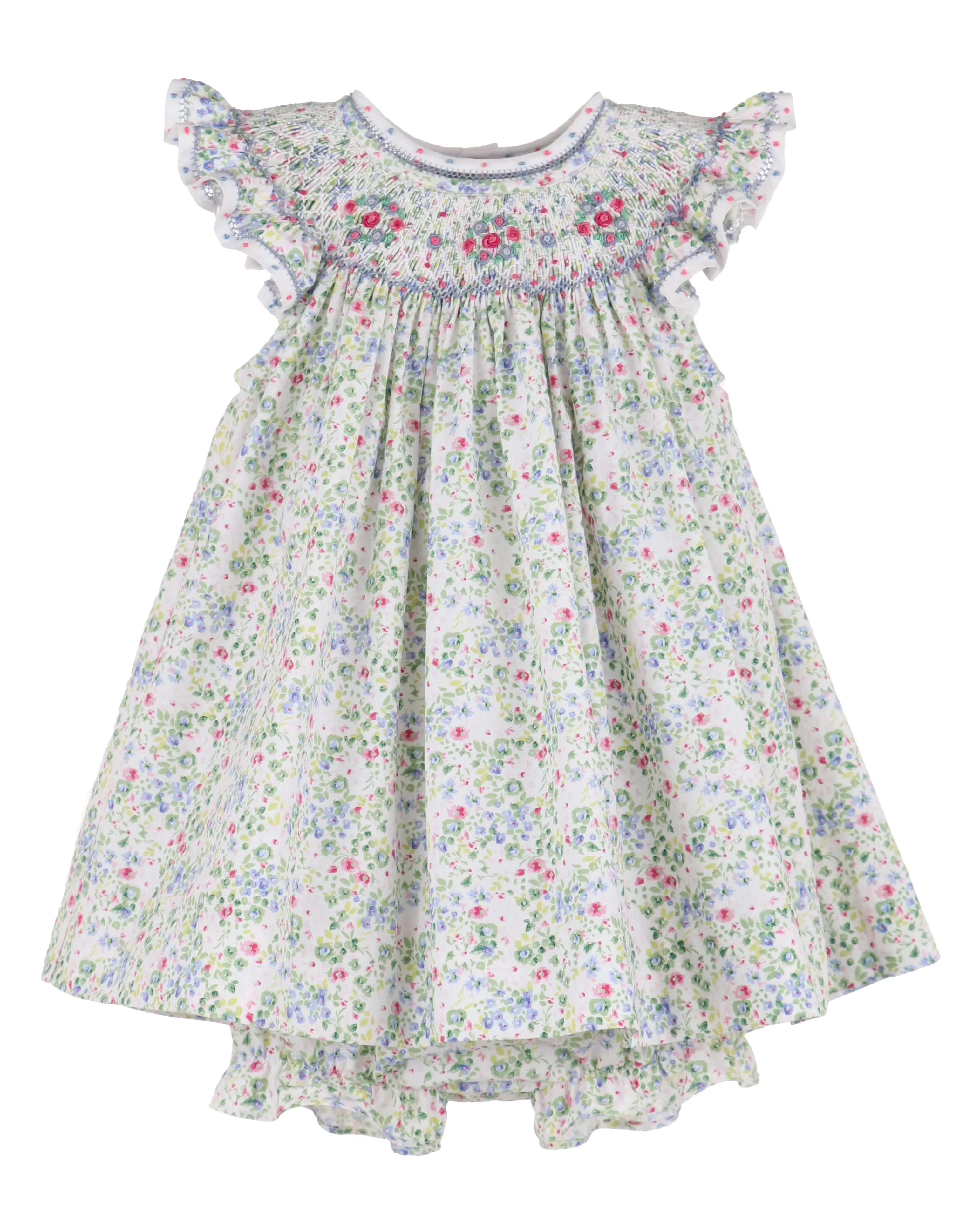 Berry Bouquet Smocked Bishop Dress