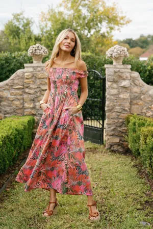 Beth Dress in Sunrise Zebra Soirée